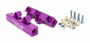 Subaru WRX STI Fuel Rails - Torque Solution - Top Feed - Purple - `07-`18 Subaru WRX STI Fuel Rails - Torque Solution - Top Feed - Purple - `07-`18